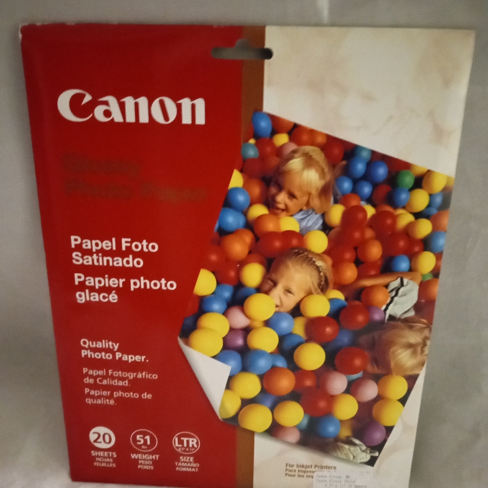 Canon Glossy Photo Paper with Multicolor Design